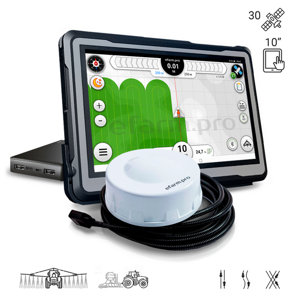GPS Agro navigator efarm.pro, Display 10”