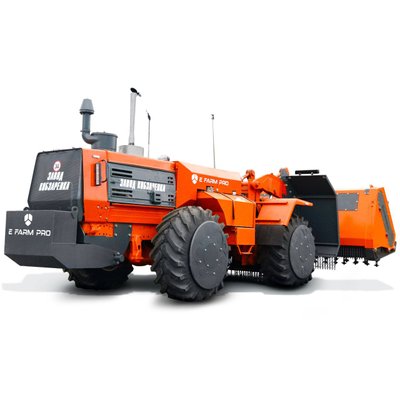Deminer Efarm.pro. Special tractor-deminer with autopilot for mine clearance